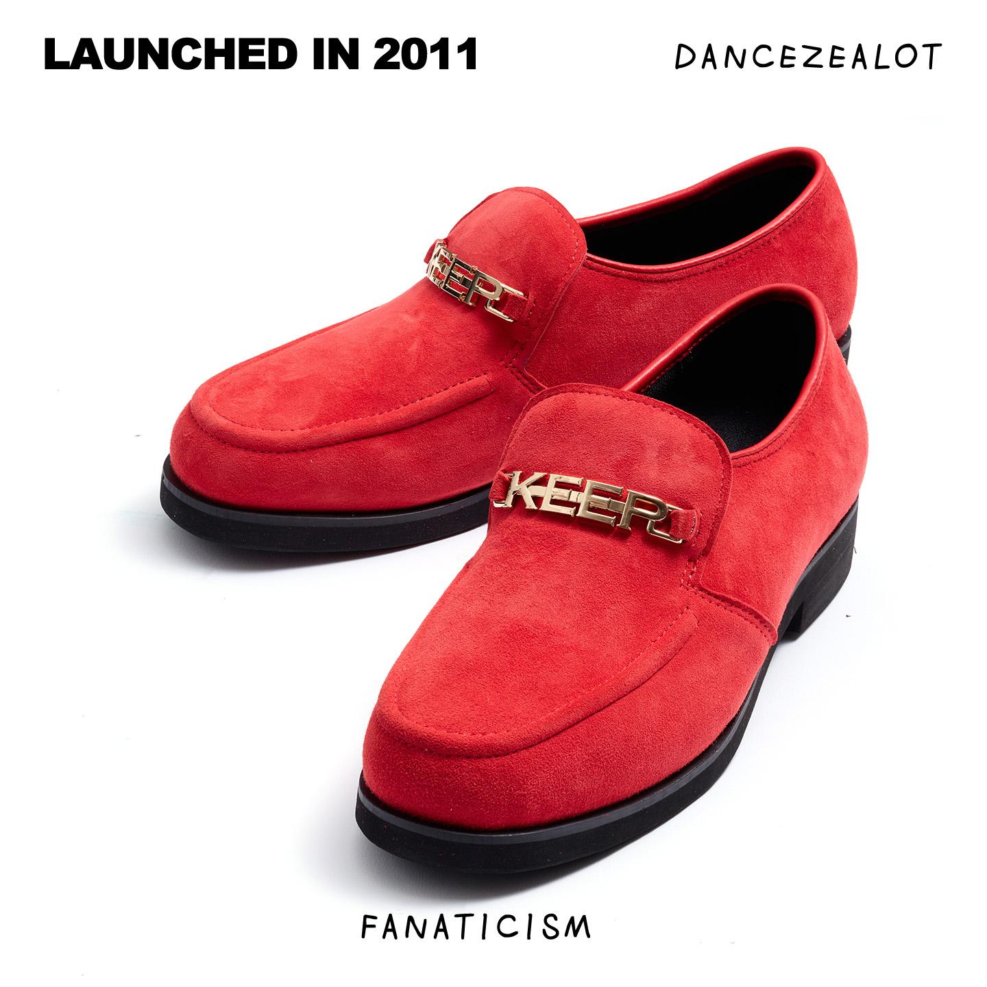 DanceZealot「B1」RED-Popping shoes