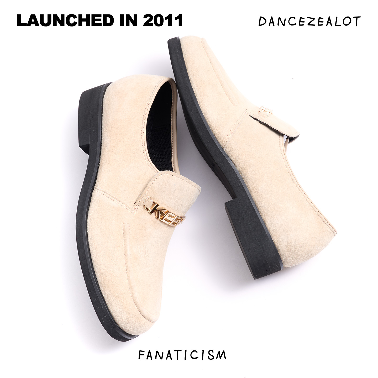 DanceZealot「B5」Beige-Popping shoes - Image 3