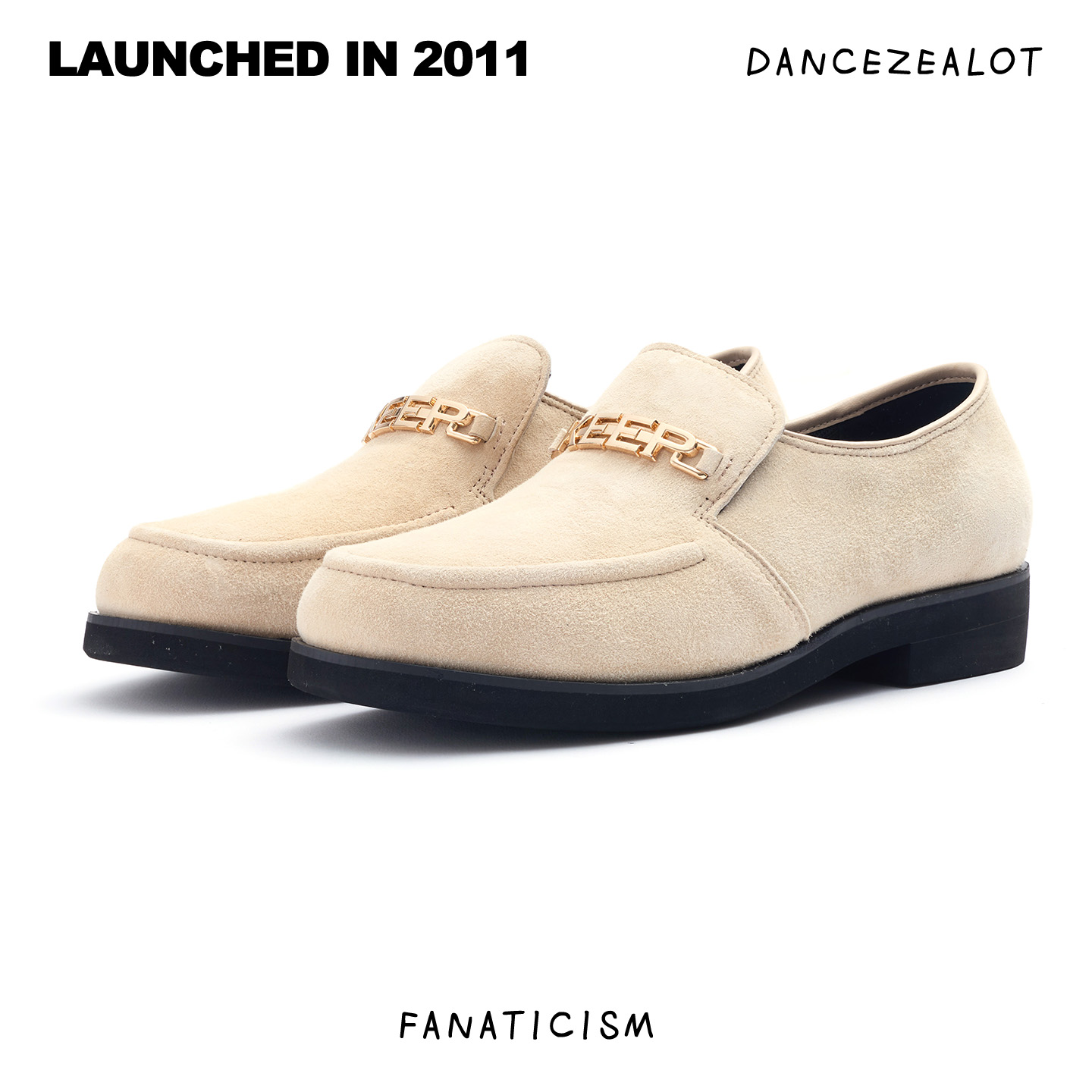DanceZealot「B5」Beige-Popping shoes - Image 4
