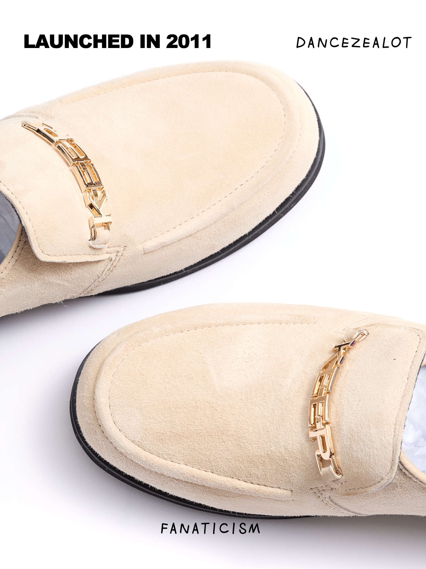 DanceZealot「B5」Beige-Popping shoes - Image 5