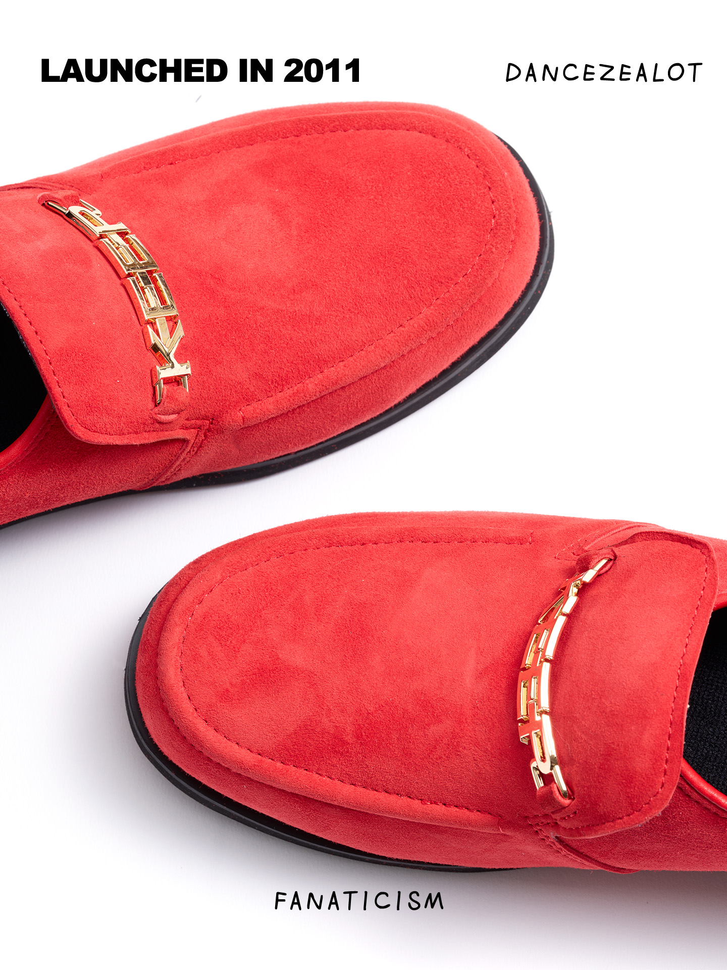 DanceZealot「B1」RED-Popping shoes - Image 5
