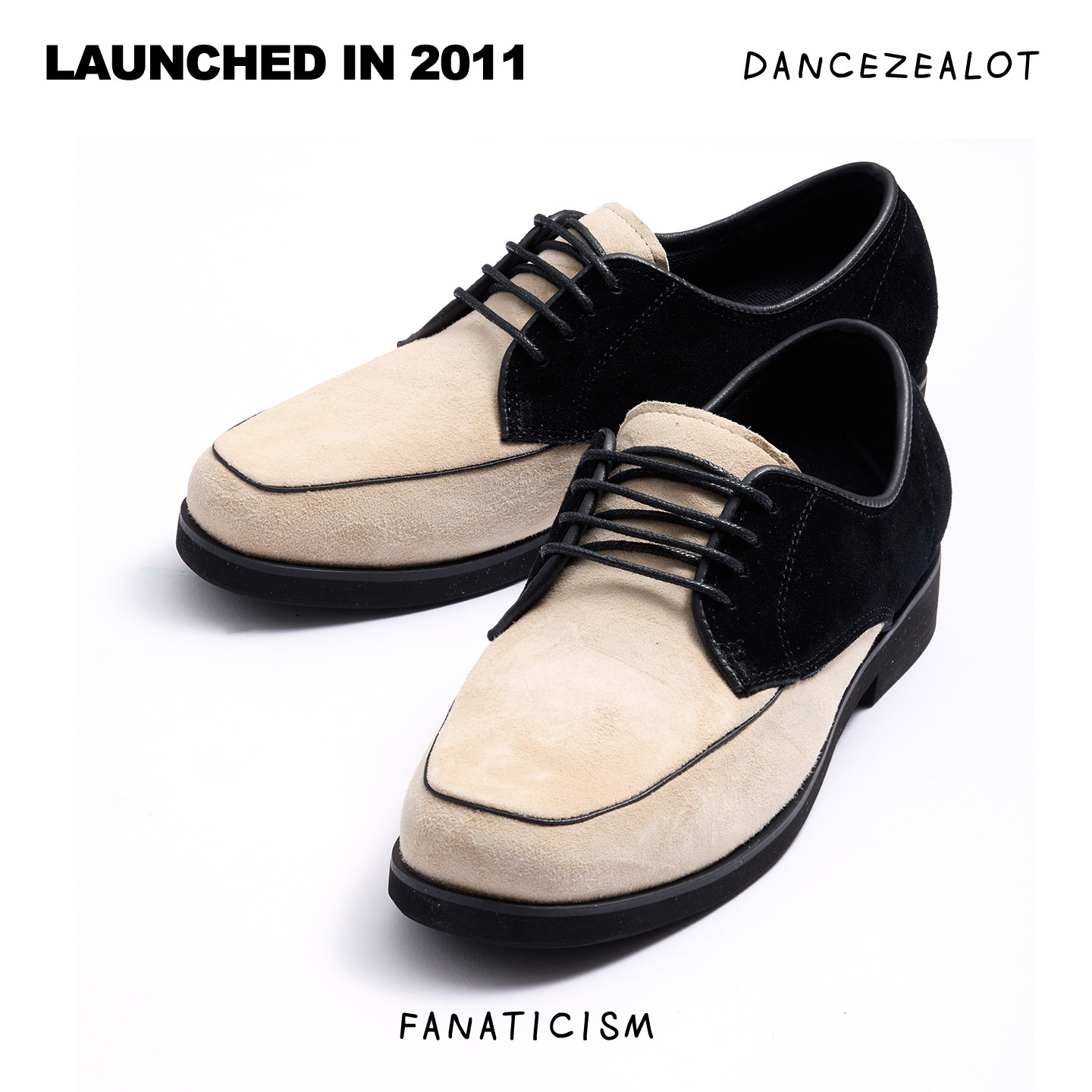 DanceZealot「N1」Black/Beige-Popping shoes