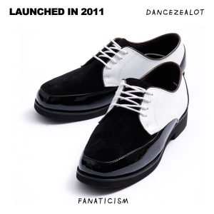 DanceZealot「Shiny Leather」Black/White-Popping shoes/S2