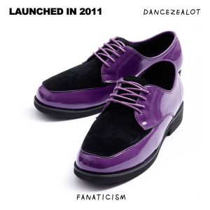 DanceZealot「Shiny Leather」Purple/Black-Popping shoes-S6