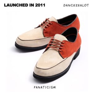 DanceZealot「N2」-Orange/Beige Popping shoes