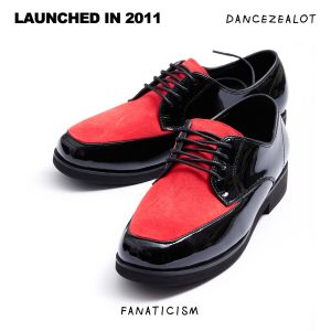 DanceZealot「Shiny Leather」Blue/Black-Popping shoes-S4