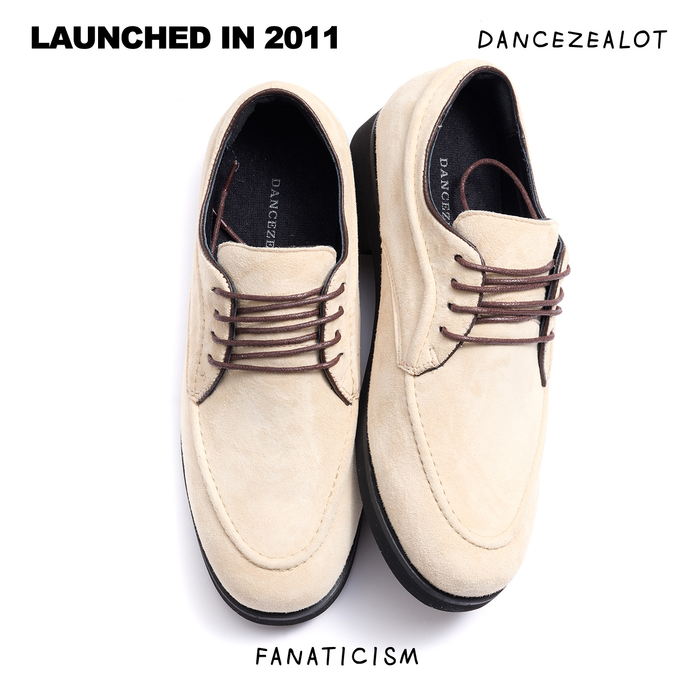 DanceZealot「GF4」Beige-Popping shoes - Image 2