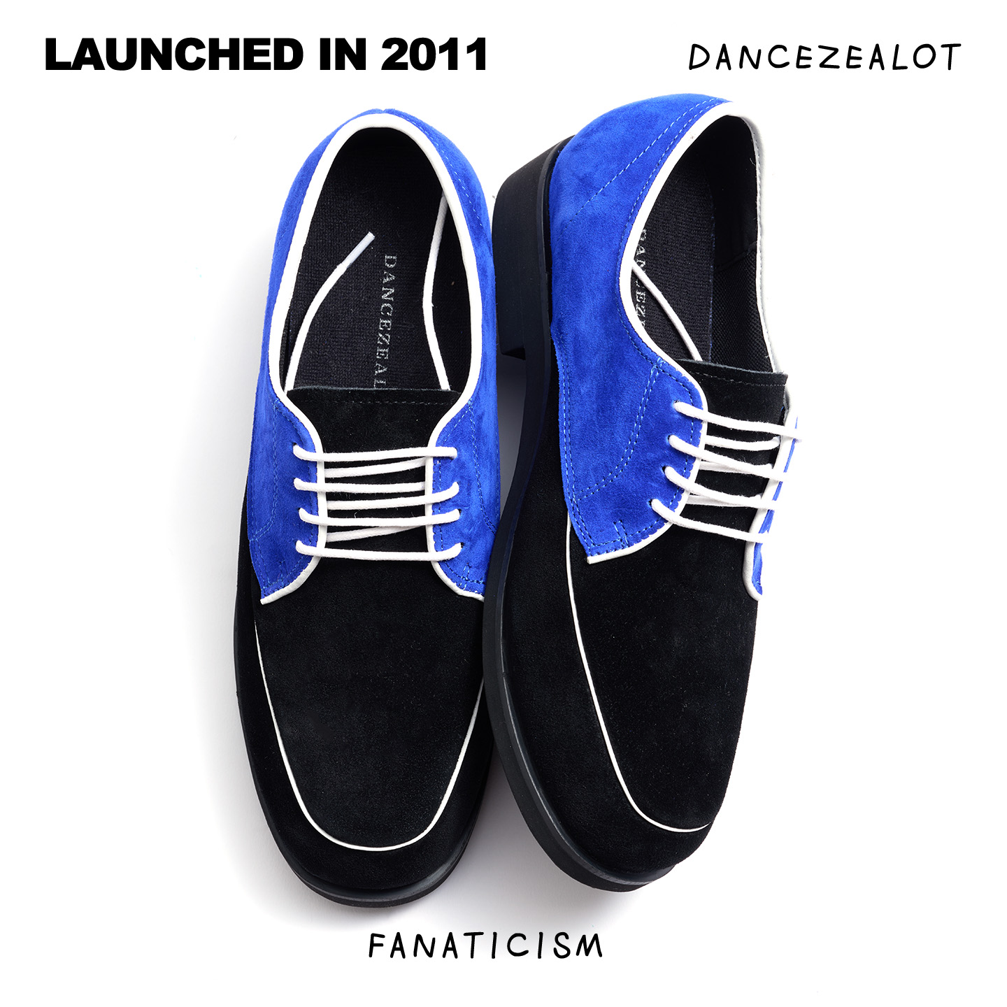DanceZealot「N4」Black/Blue-Popping shoes - Image 2