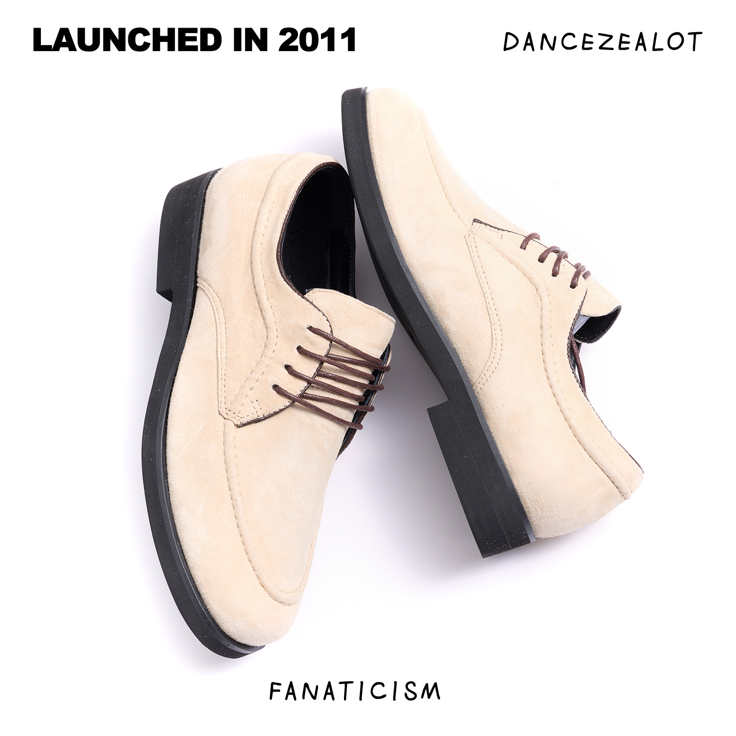 DanceZealot「GF4」Beige-Popping shoes - Image 3