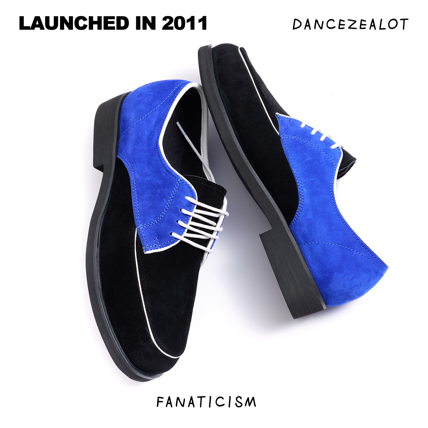 DanceZealot「N4」Black/Blue-Popping shoes - Image 3