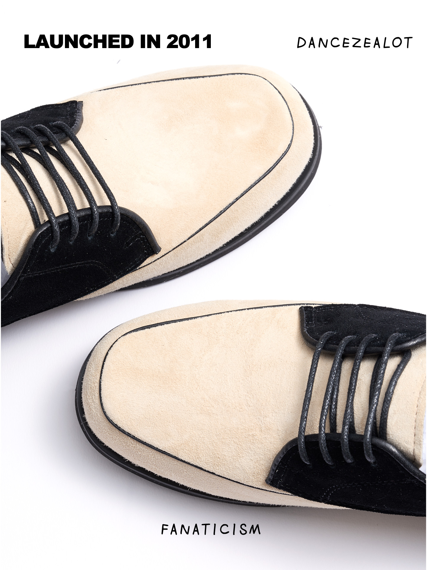 DanceZealot「N1」Black/Beige-Popping shoes - Image 4